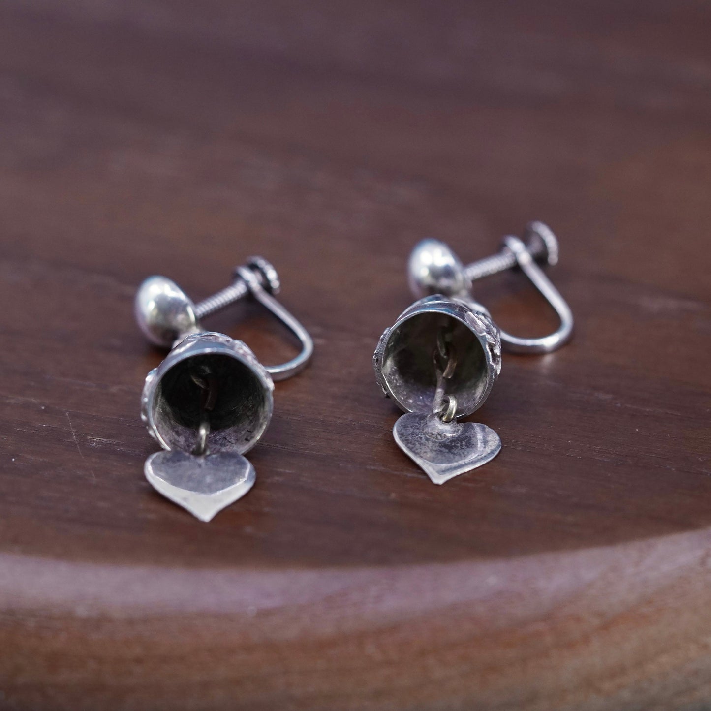 Siam Sterling silver earrings 925 elephant god Genesha screw on earrings