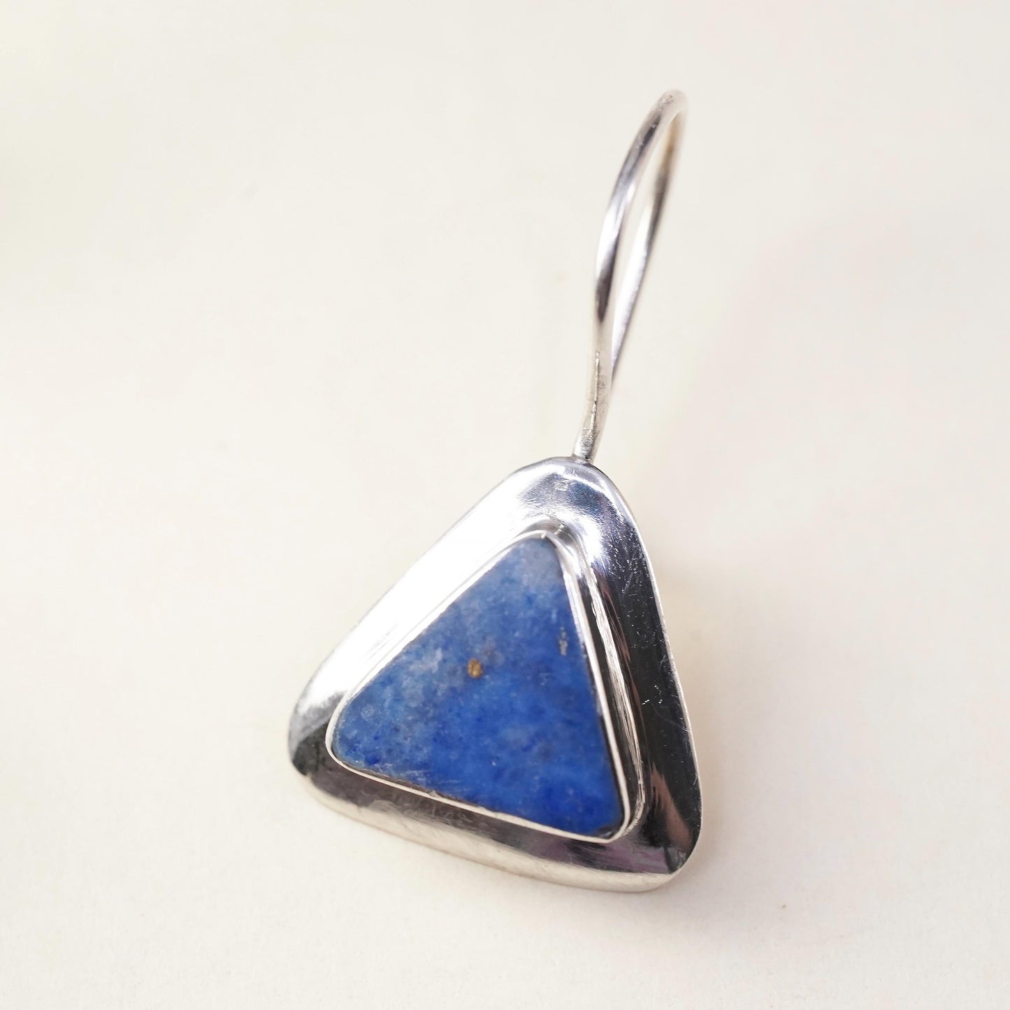 Estate Jewelry Cid clyde Duneier sterling 925 Silver lapis single earring