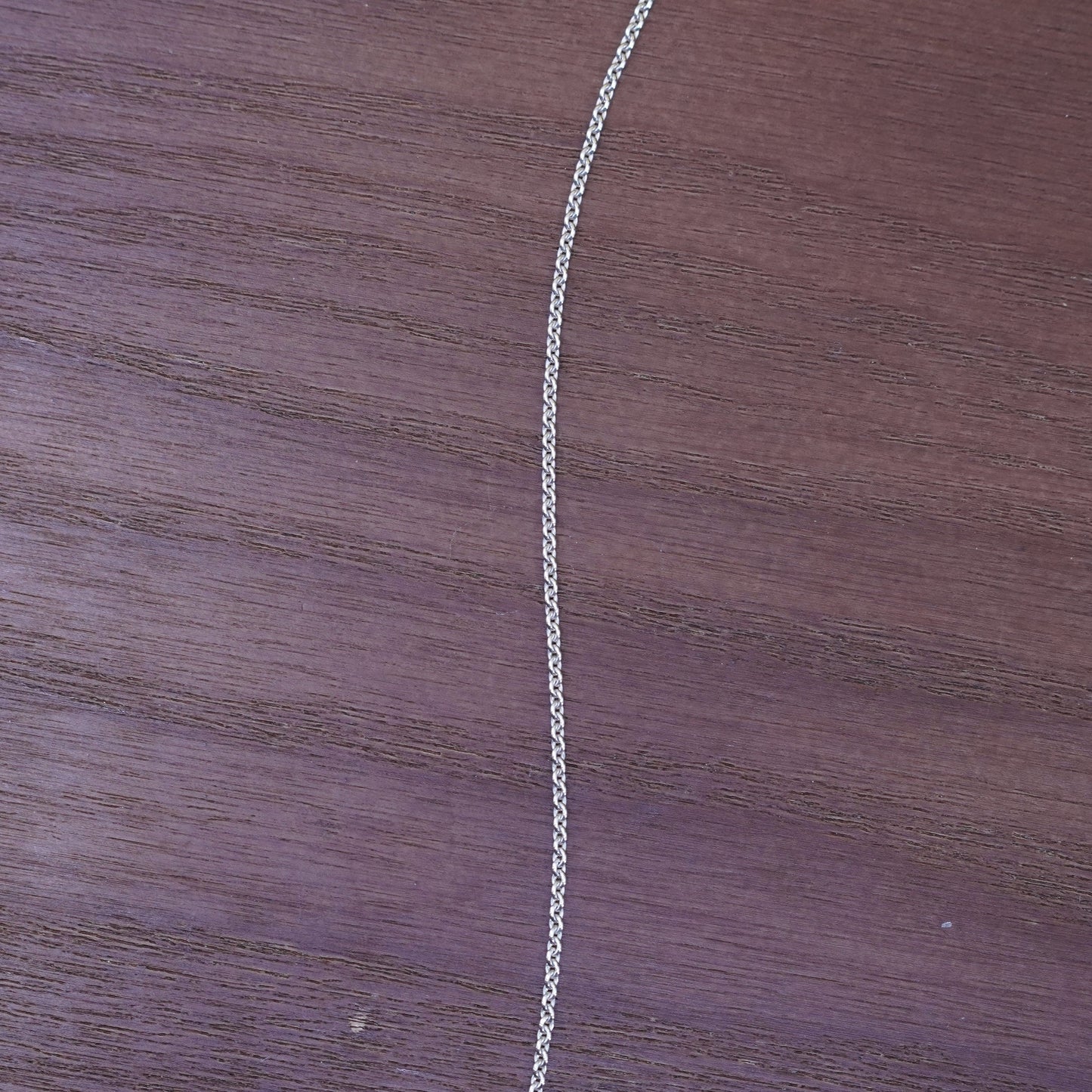 16+2”, 1mm, vintage Sterling silver necklace, 925 circle chain