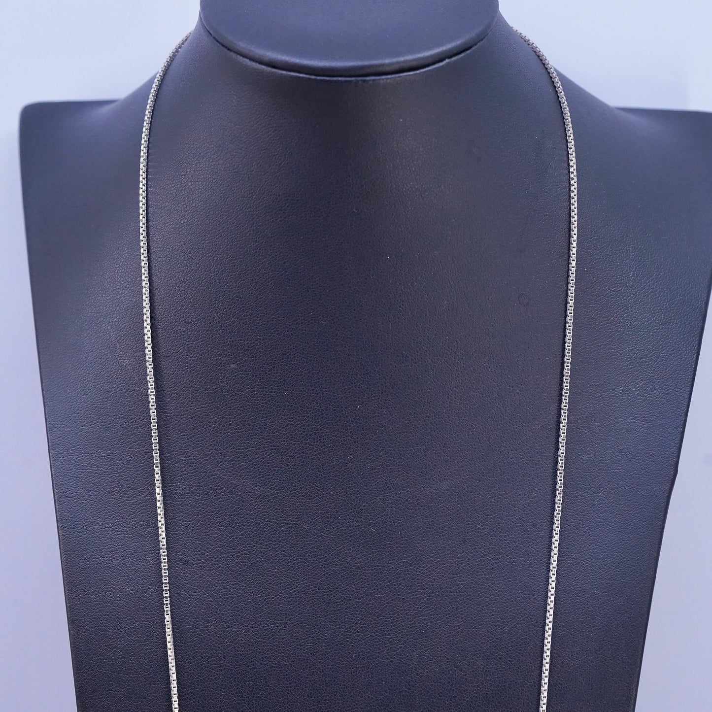 30”, 1.6mm, vintage Sterling silver handmade necklace, 925 box chain