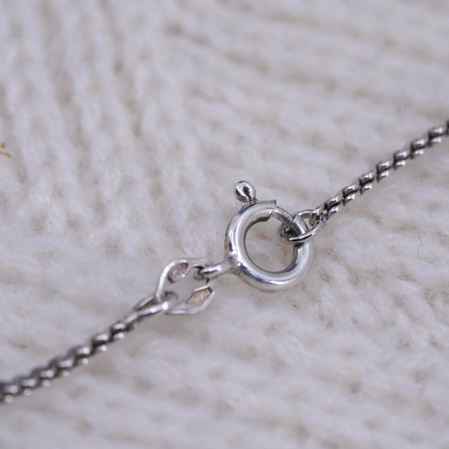 24” 2mm, Vintage sterling silver Italy 925 s link chain, sterling silver necklace