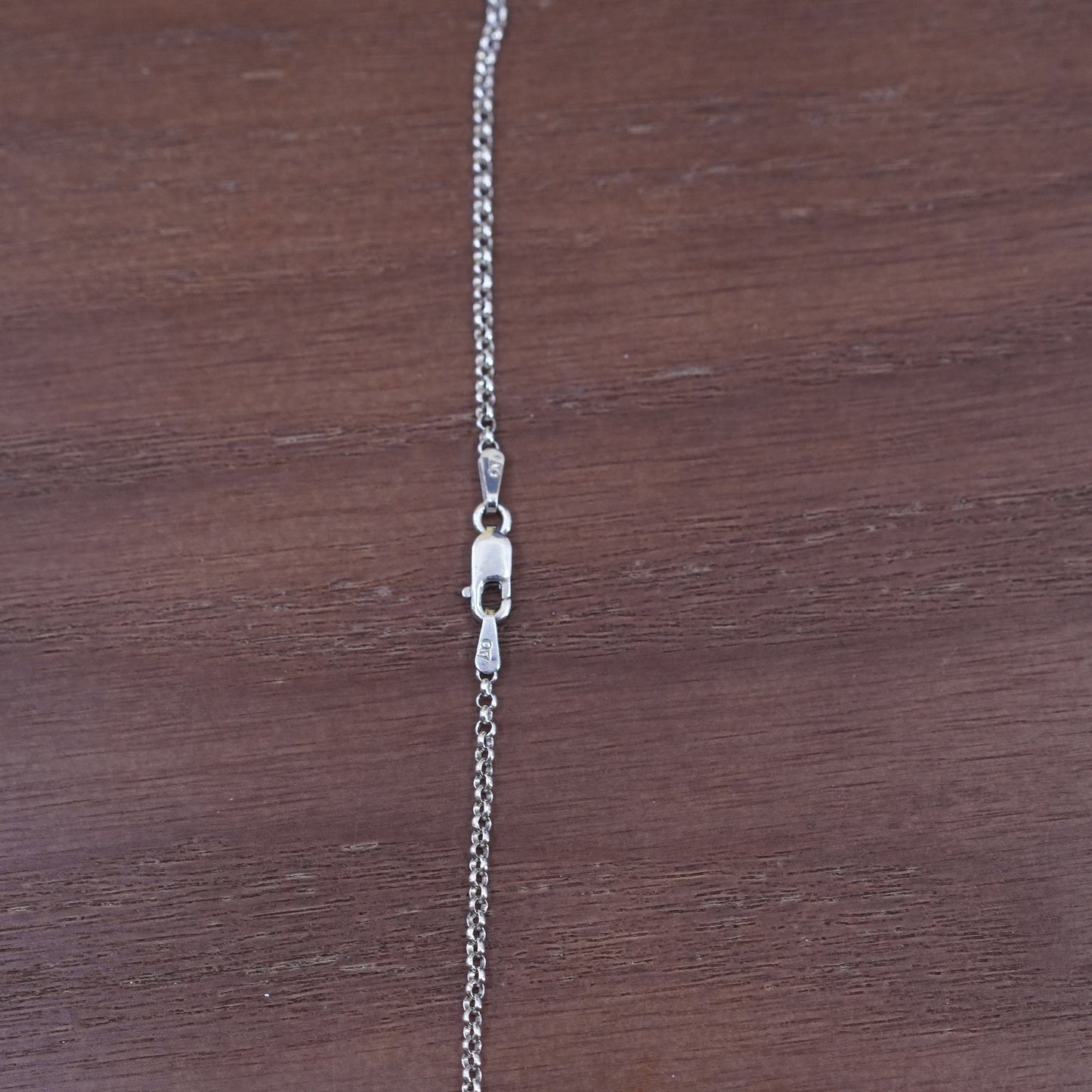 18”, 1mm, vintage Sterling silver necklace, 925 circle chain