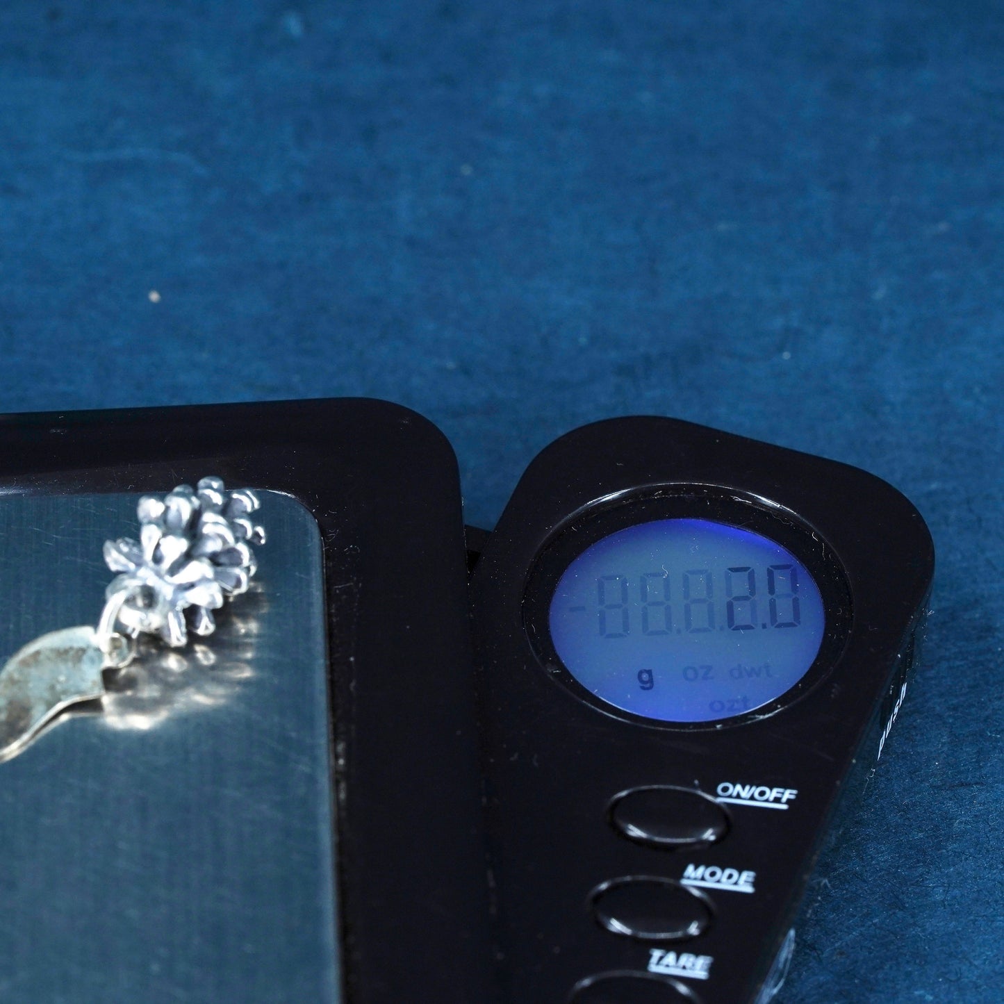 Vintage Sterling silver handmade pendant, 925 pine cone charm