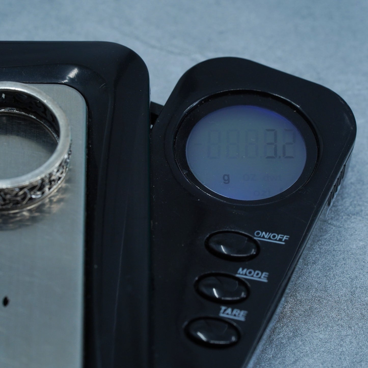 Size 6.75, vintage Sterling 925 silver handmade ring, filigree band
