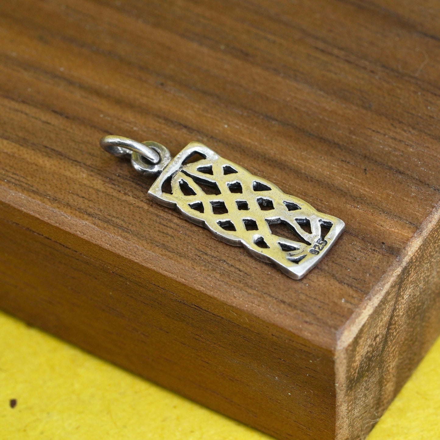 Vintage Sterling silver handmade pendant, 925 irish Celtic knot