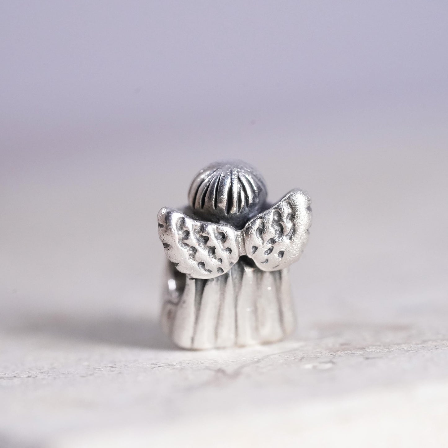 Vintage ALE sterling sterling silver handmade pendant, 925 angel bead charm