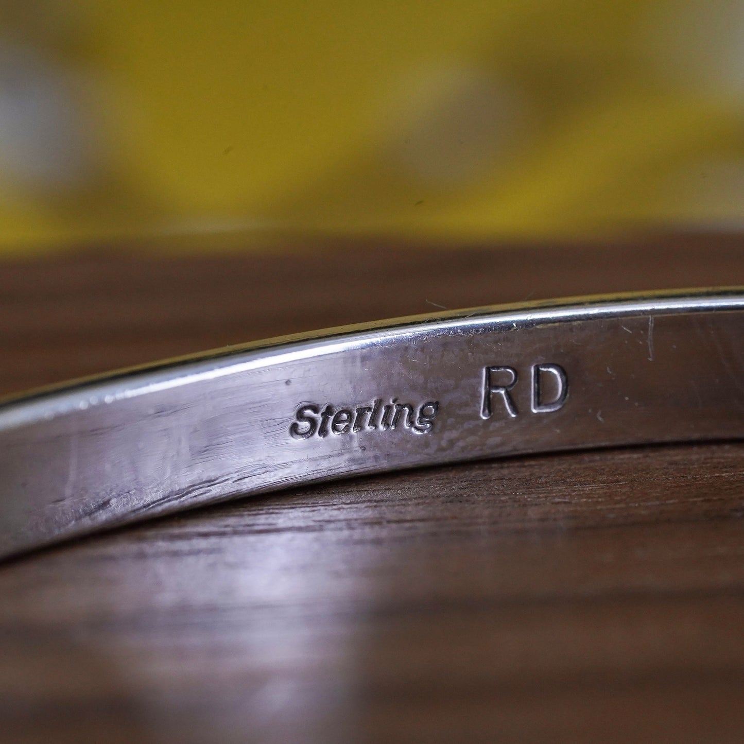 6.25” Native American Robert K. Deutsawe Jr. Zuni Sterling silver bracelet