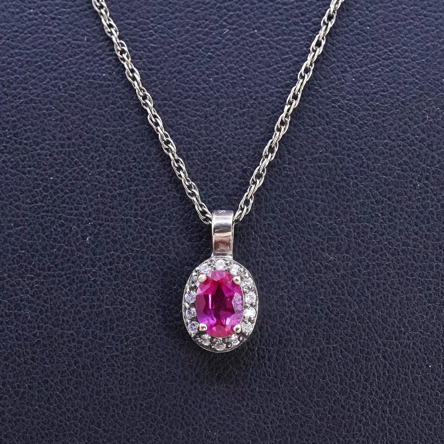 18", Stauer vermeil yellow gold Sterling 925 silver rope necklace ruby pendant