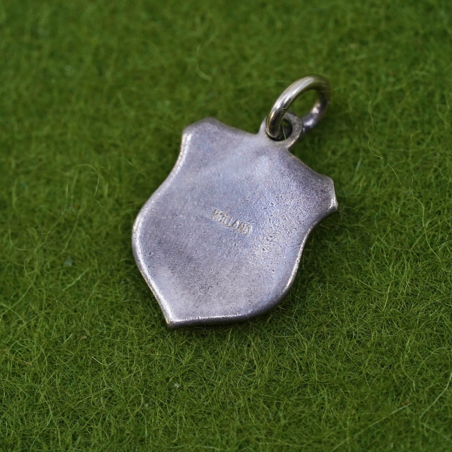 sterling silver pendant, 925 blue enamel “Chesapeake Bay bridge tunnel” charm