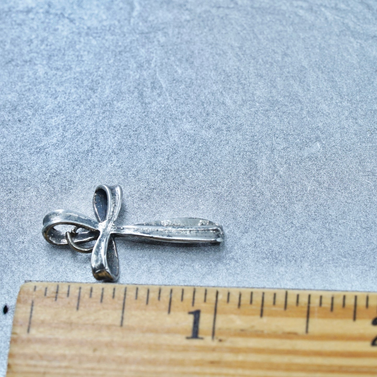 vintage sterling 925 silver handmade cross pendant