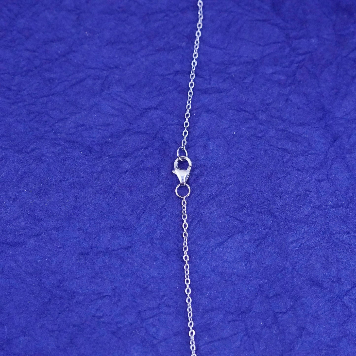 16+2”, Sterling silver handmade necklace, 925 circle chain heart cross pendant