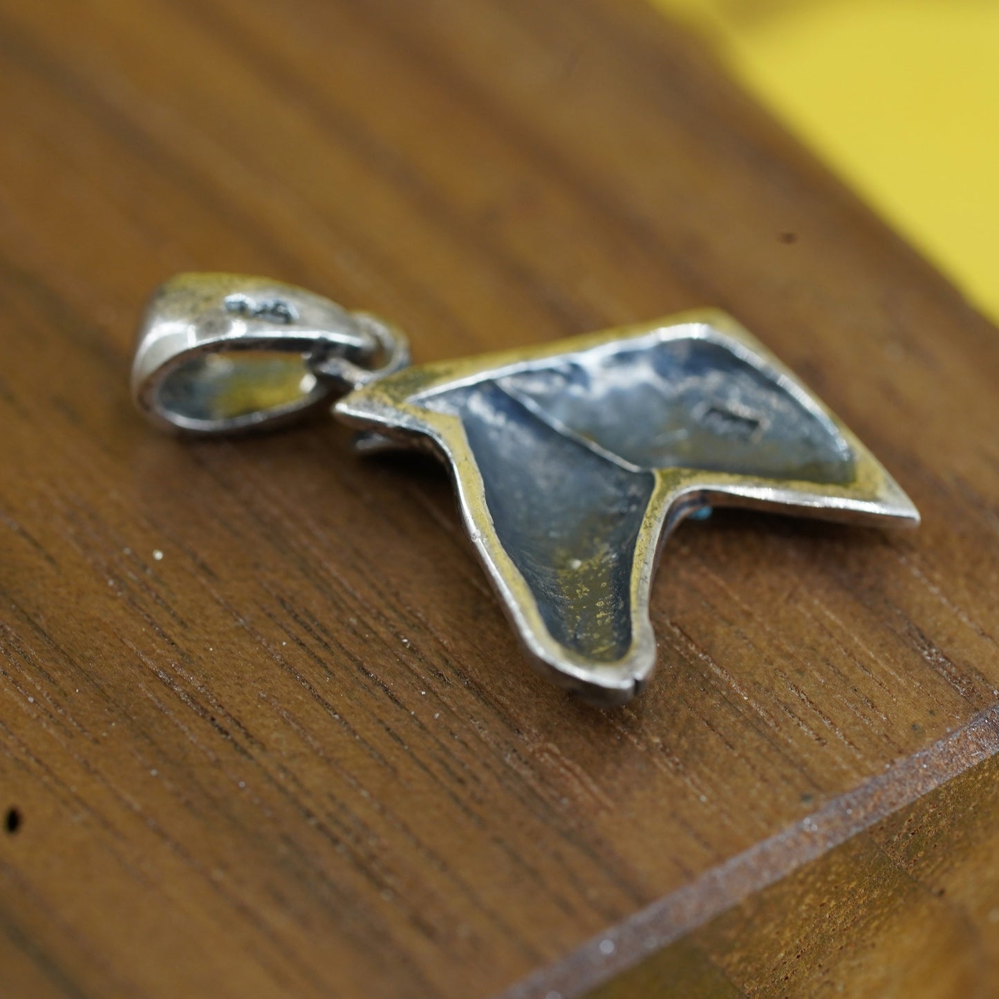 Vintage Sterling 925 silver handmade pendant, horse