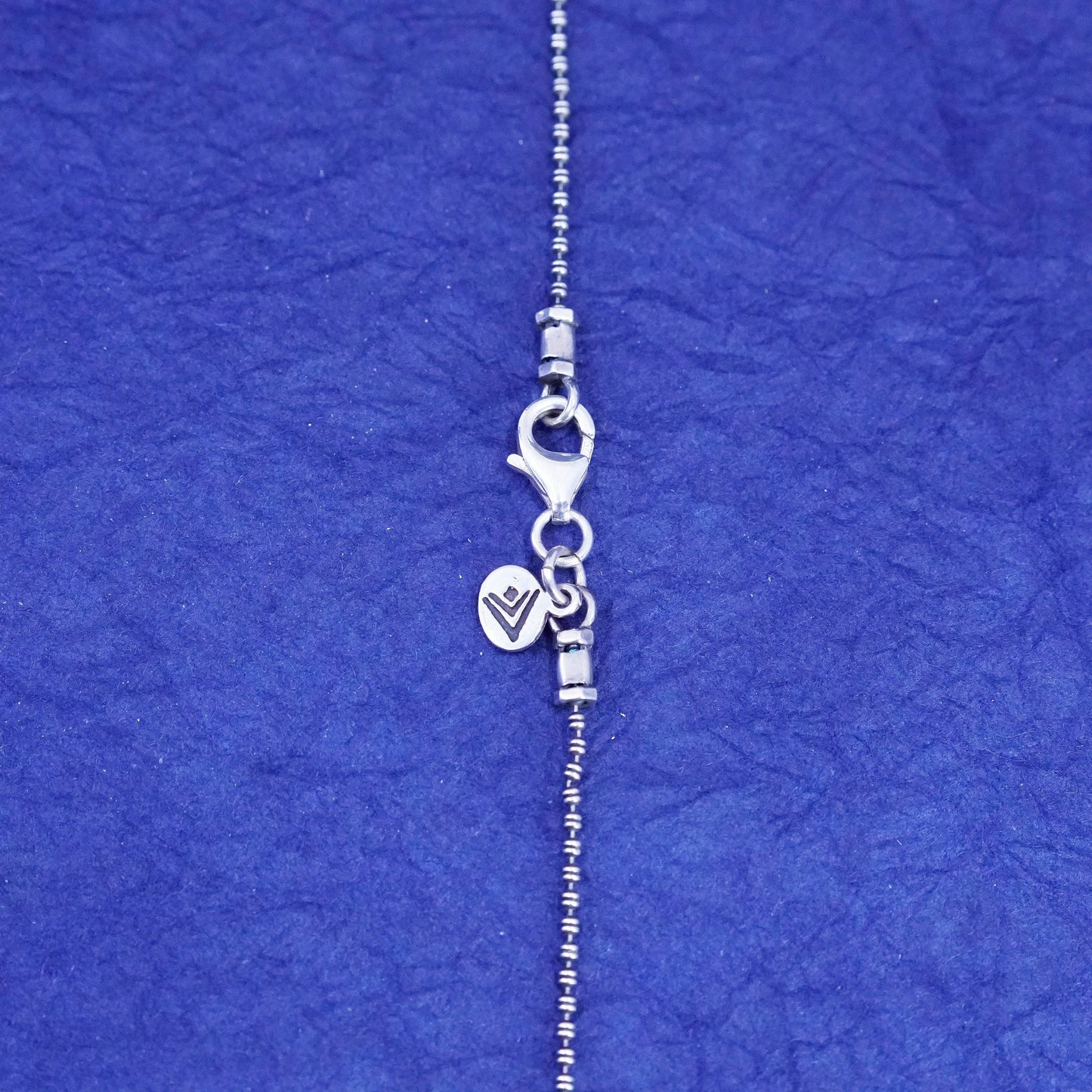 16”, Silpada 925 Sterling Silver Cut Out Flower pendant bead Necklace N1347