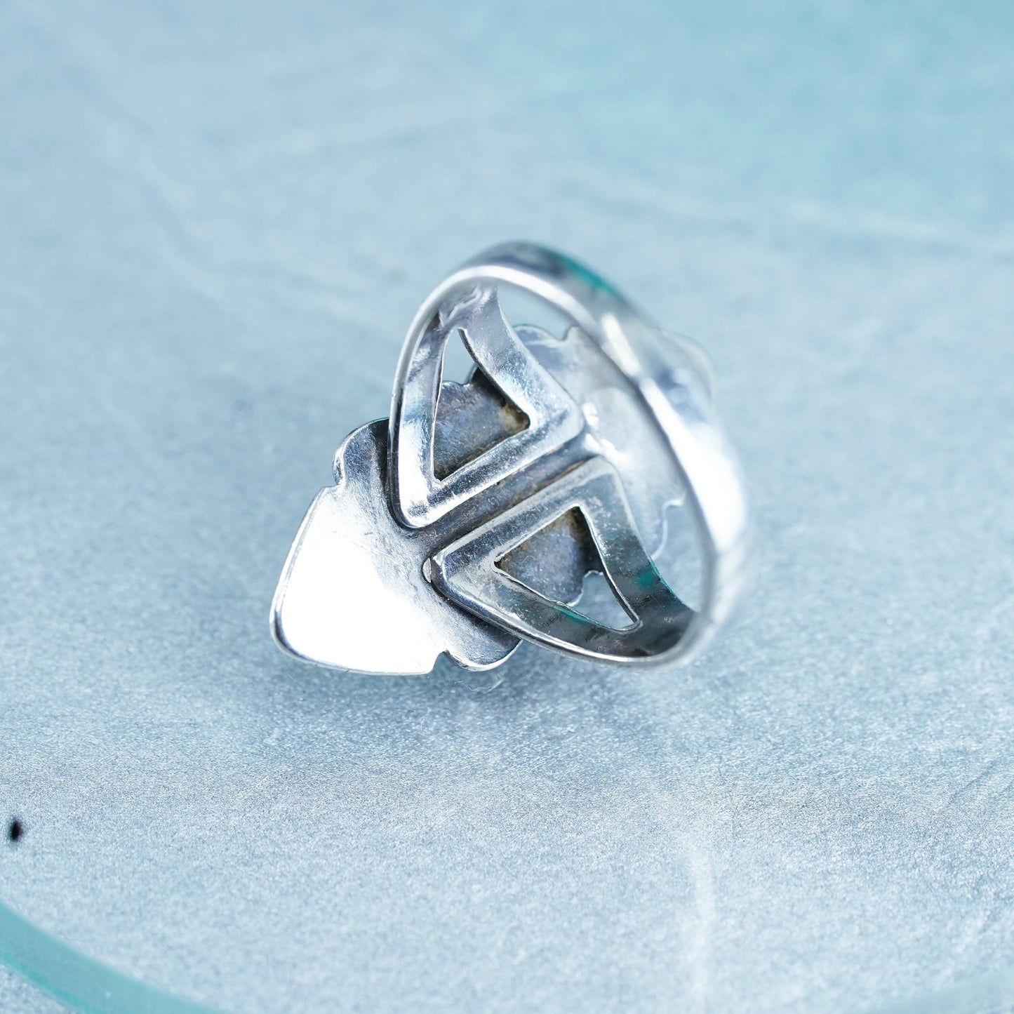 Size 7, Native American Bell trading post Sterling 925 silver ring turquoise