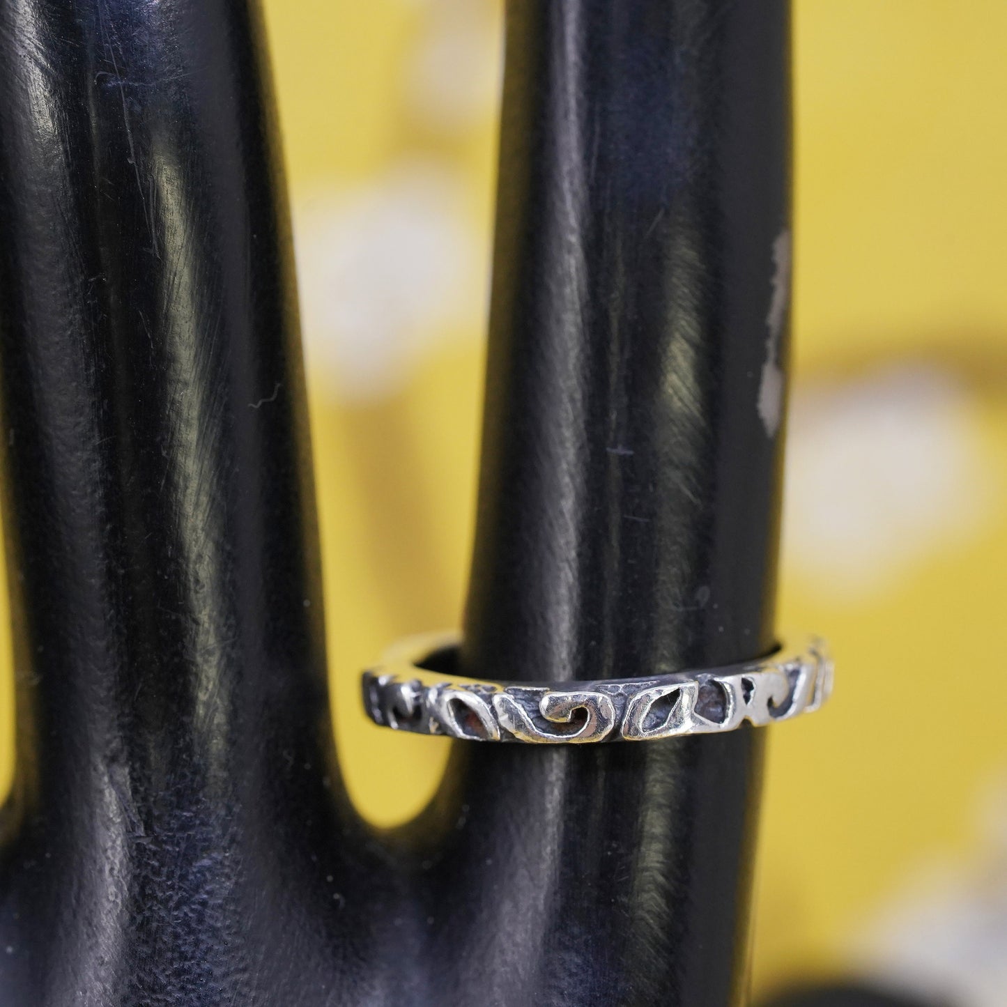 Size 6, VTG silpada sterling silver handmade ring, 925 swirly stackable band