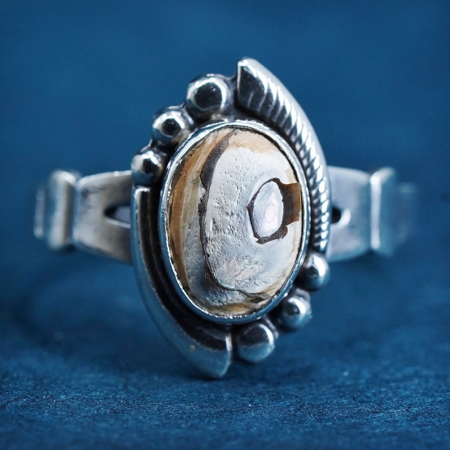 Size 5, bell trading post Sterling 925 silver ring Native American southwestern