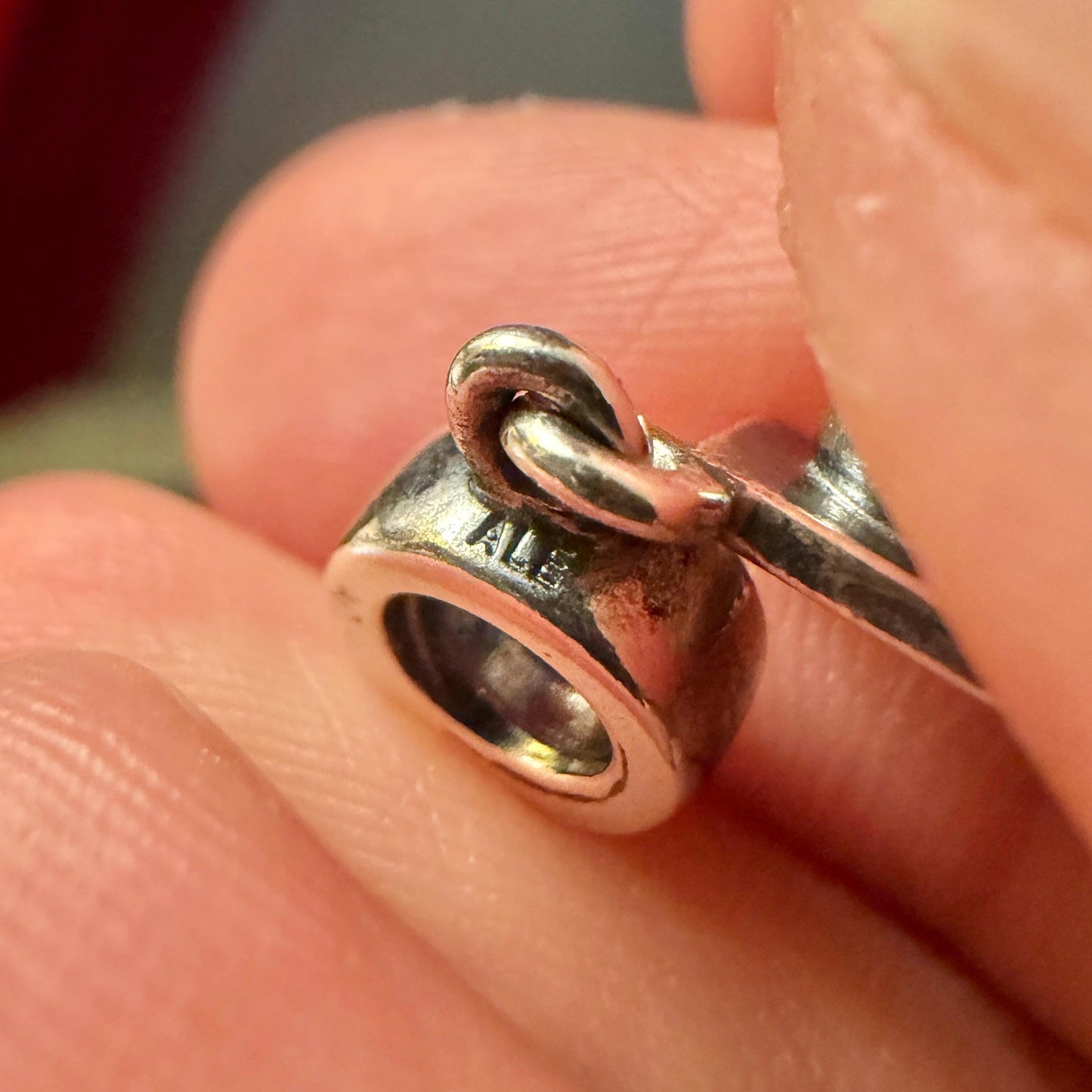 Vintage Pandora ALE sterling 925 silver charm, 925 graduation cap dangle