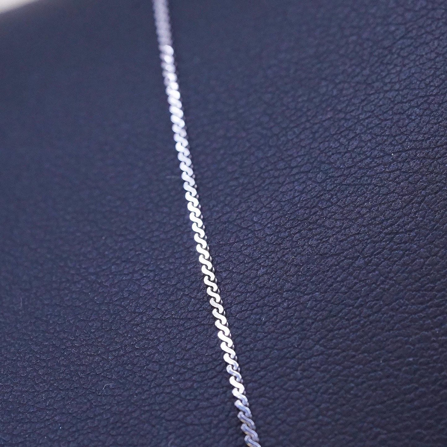 20", Vintage Italian sterling silver 925 s link chain, sterling silver necklace