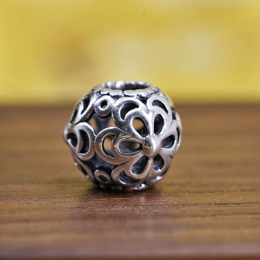 Pandora Jewelry | ALE Sterling Silver 925 bead floral Charm