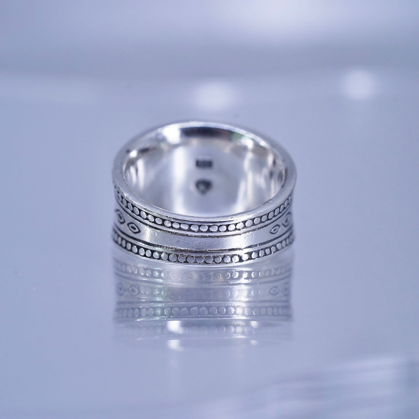 Size 7.5, Brighton Sayan Sterling silver ring, engagement, 925 textured band