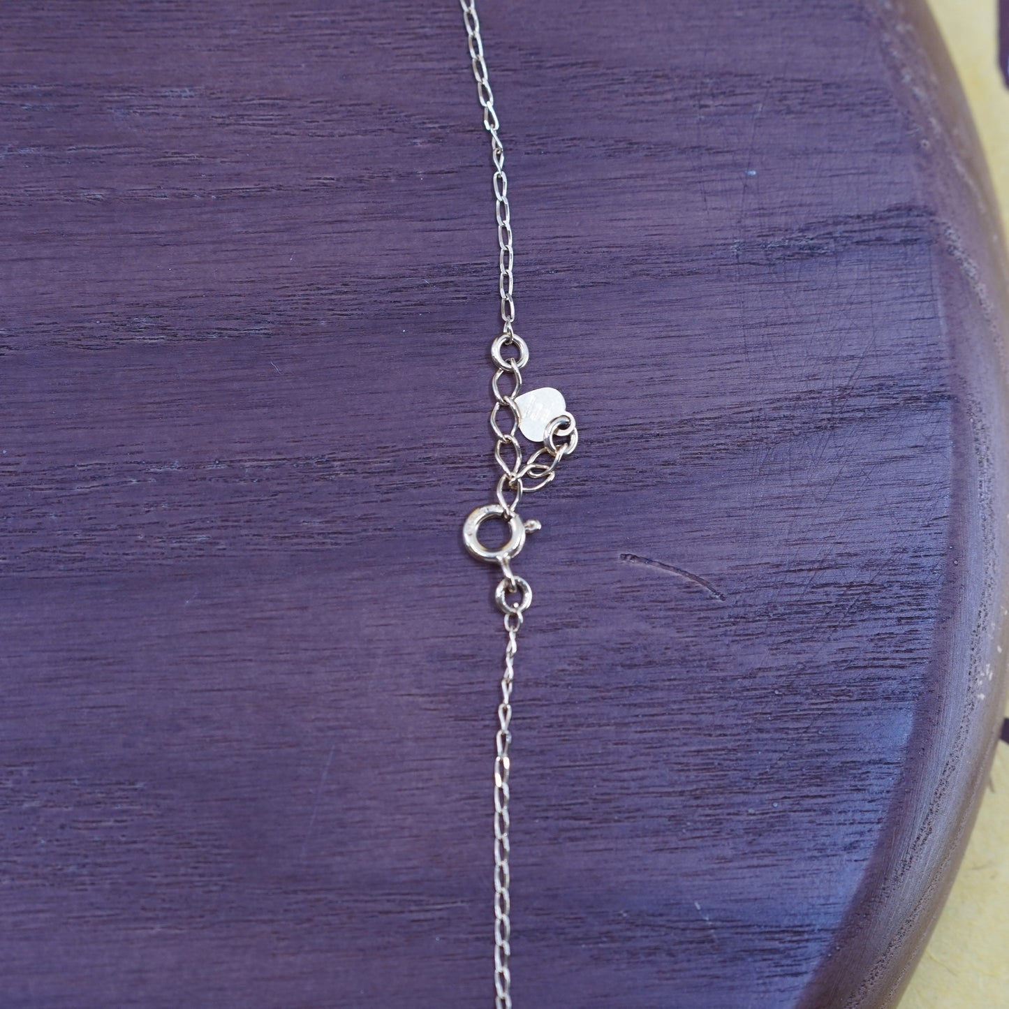 14+4”, vermeil gold Sterling silver necklace, 925 circle chain cross pendant