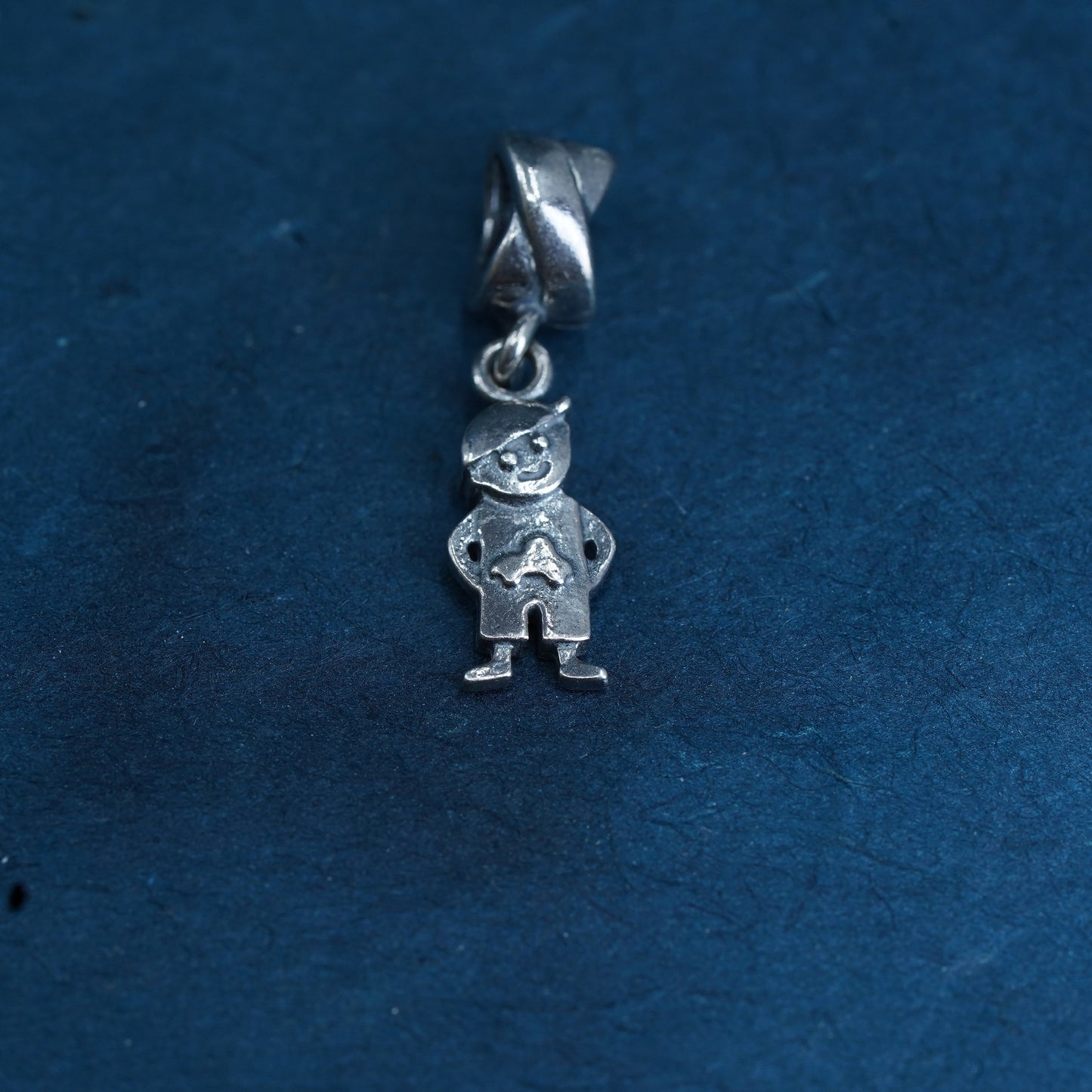 MA 925 Italy Michael Anthony sterling silver handmade boy pendant, 925 charm