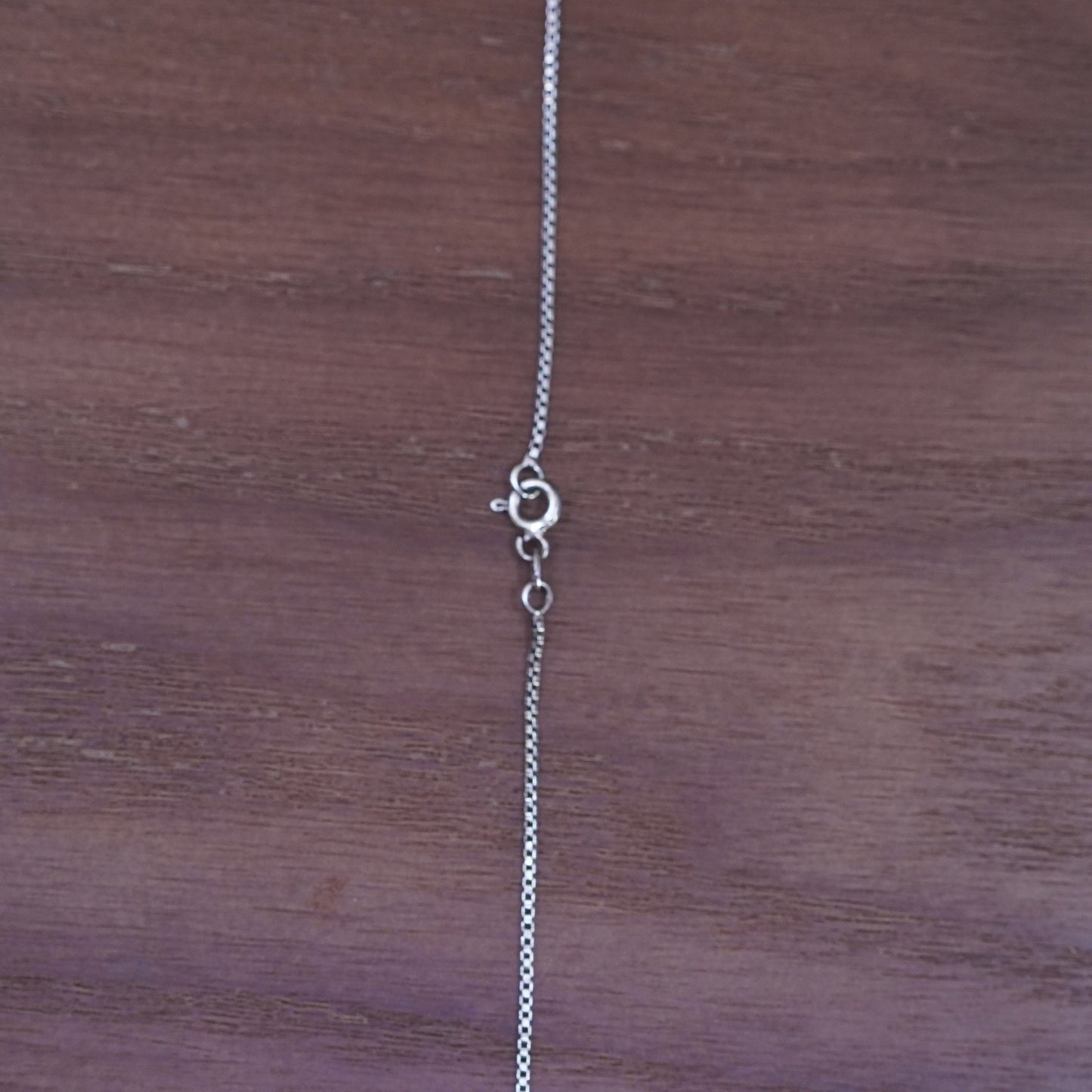 32”, 1mm, vintage Sterling silver box chain, Italy 925 necklace