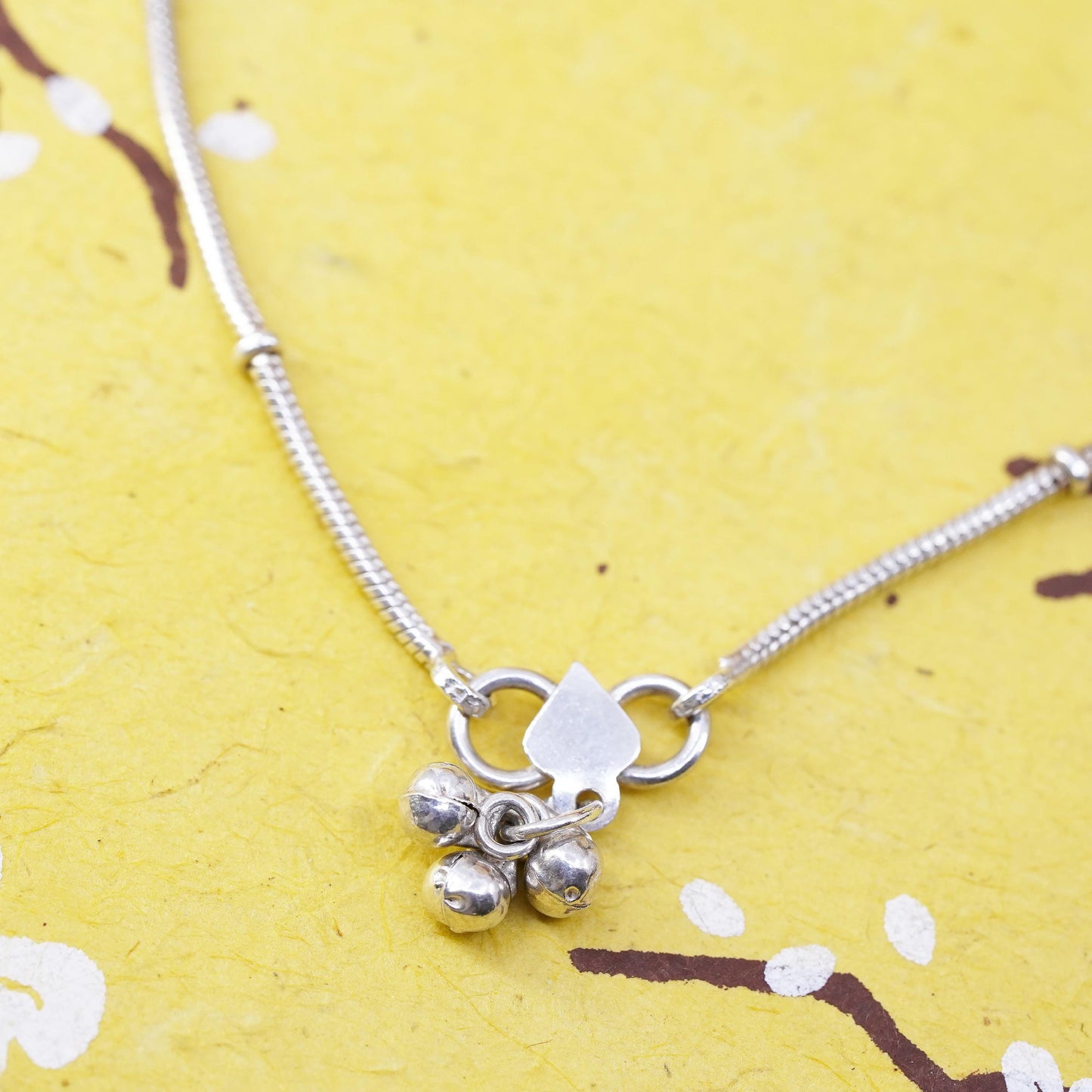 10.5", Sterling silver Novica Sterling Silver 'Jaipur Dancer', 925 anklet