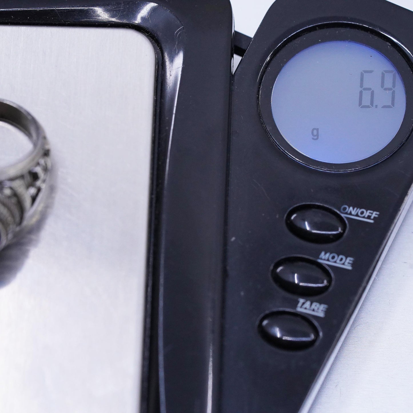 1979 Rockville High School Class Ring, 925 Sterling Silver Sapphire Graduation