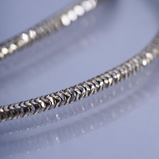 36” Italian JCM gold over Sterling 925 silver extra long snake sweater necklace