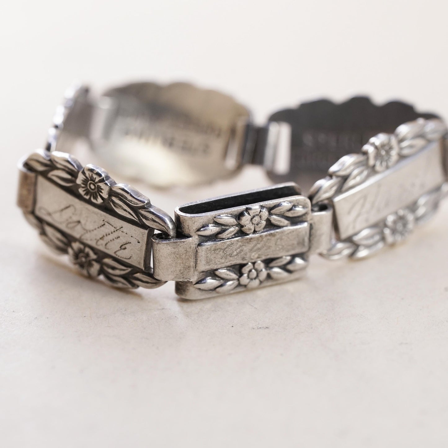 4” Forget Me Not, Vintage Sterling 925 Silver Name Plates
