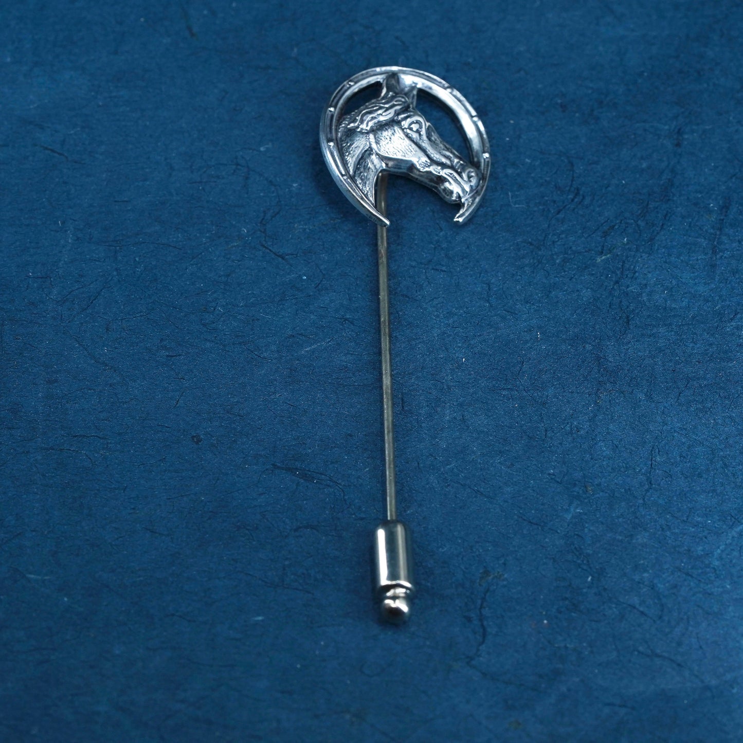 Vintage Sterling silver handmade brooch, 925 Horse pony pin