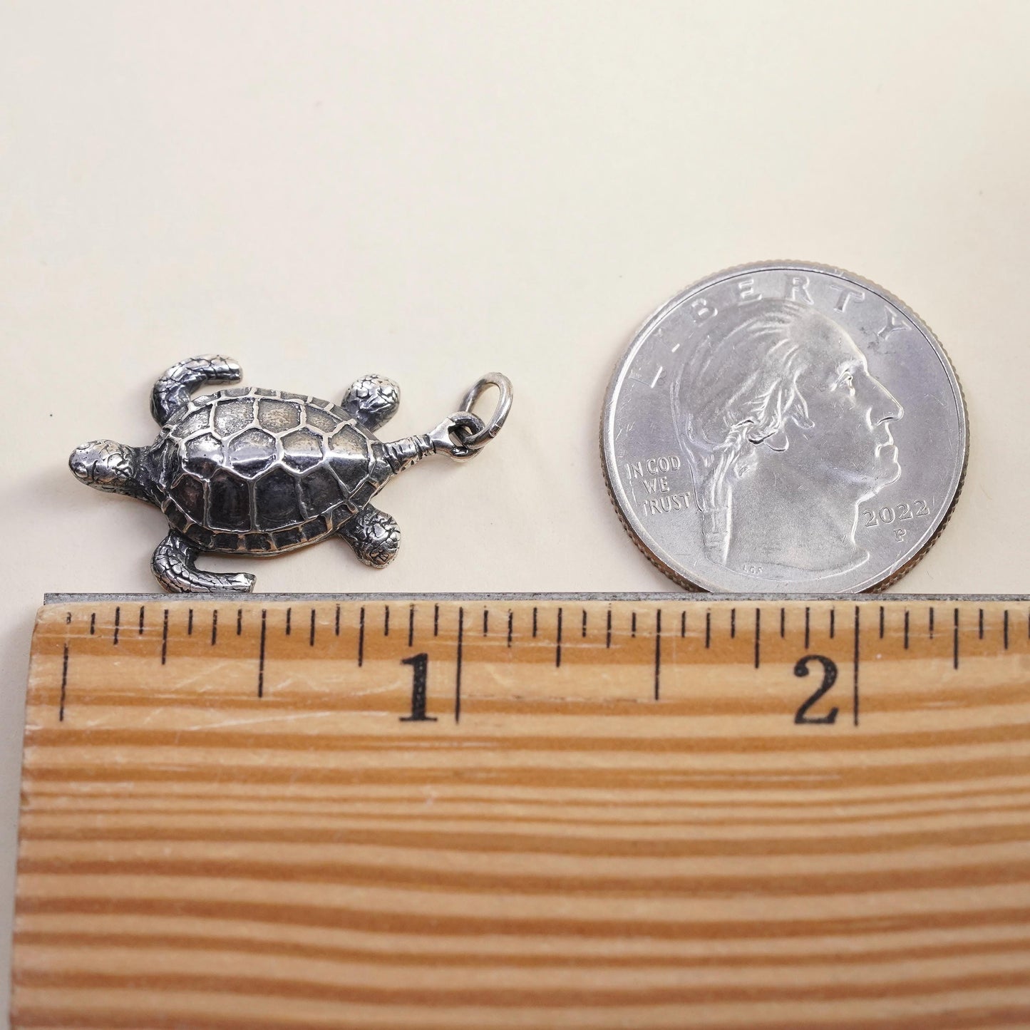 Sterling Silver Sea Turtle Pendant, 925 Ocean Turtle Jewelry, Marine Life Charm