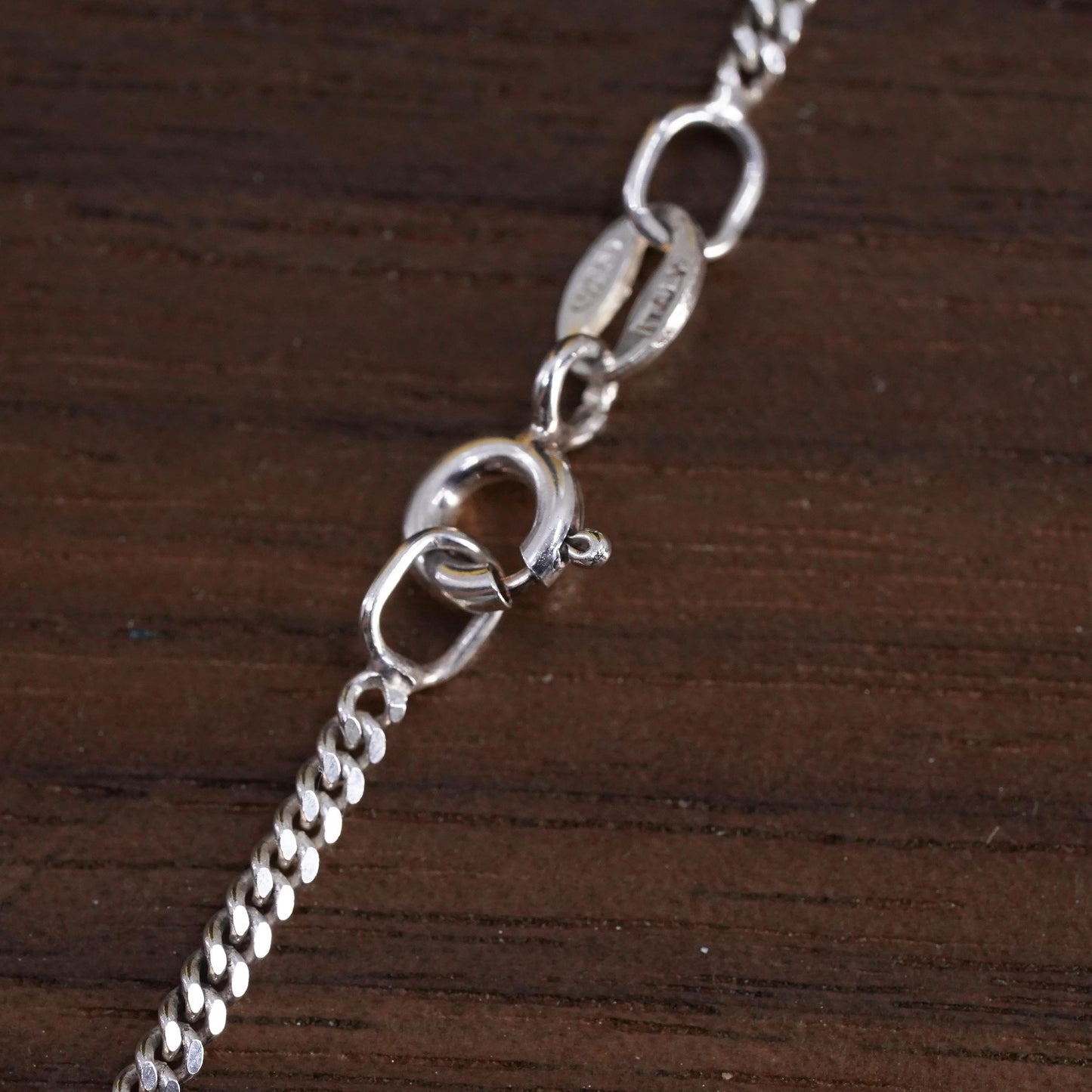 16” 925 Sterling Silver Knot Pendant Necklace, Interlocking floral Charm chain