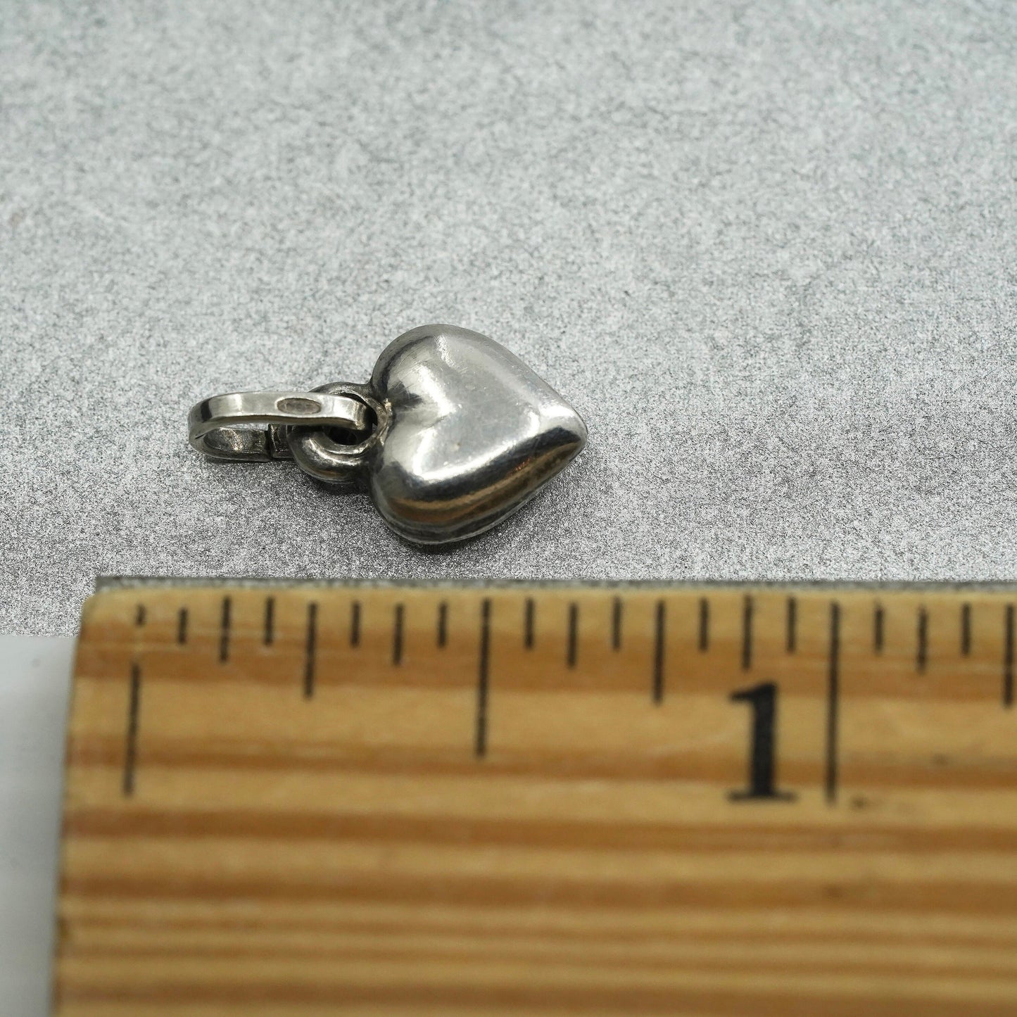 vintage sterling 925 silver heart charm pendant