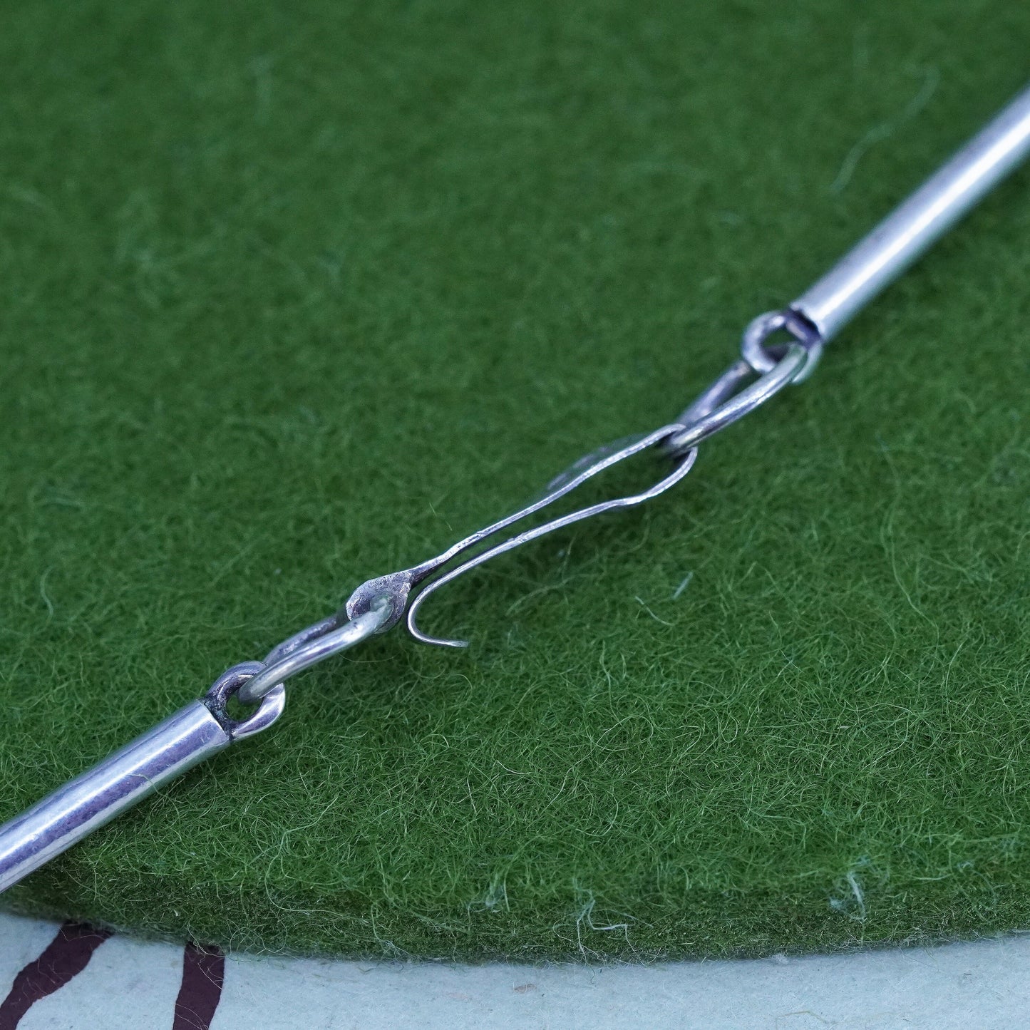 26” 3mm, vintage Mexican Sterling silver necklace, 925 elongated chain