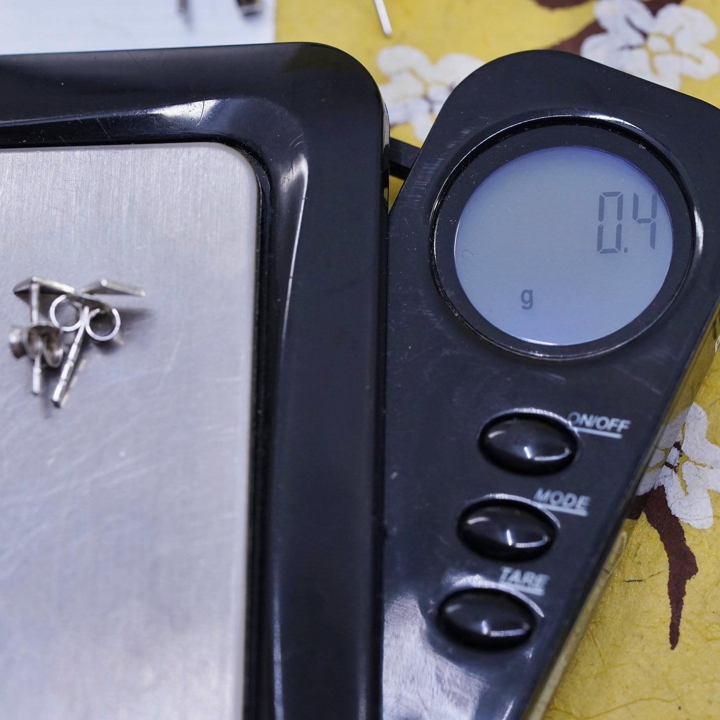 Vintage Bee Sterling silver triangular shape studs, 925 earrings