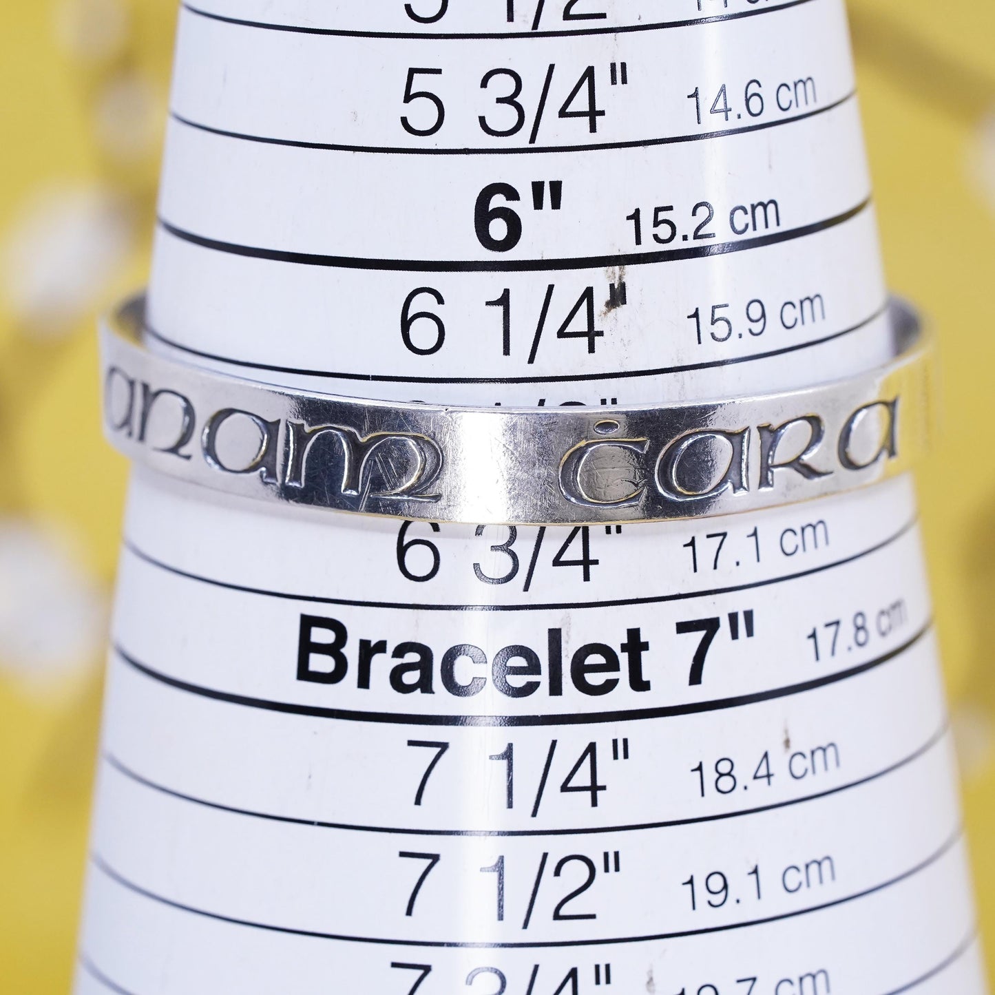 6.5" sterling silver cuff, taxco 925 silver bracelet, anam cara soul friendship