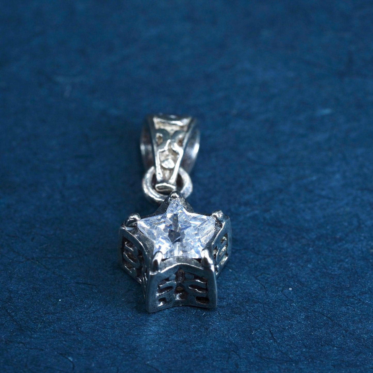 Silpada Sterling Silver 925 handmade star cz Pendant