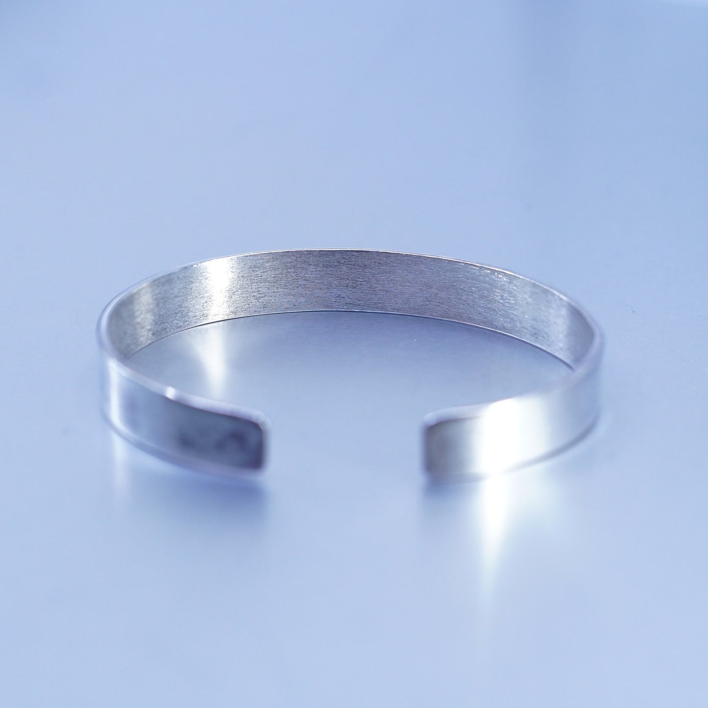 6.5”, Vintage Sterling 925 silver handmade flower bracelet, cuff