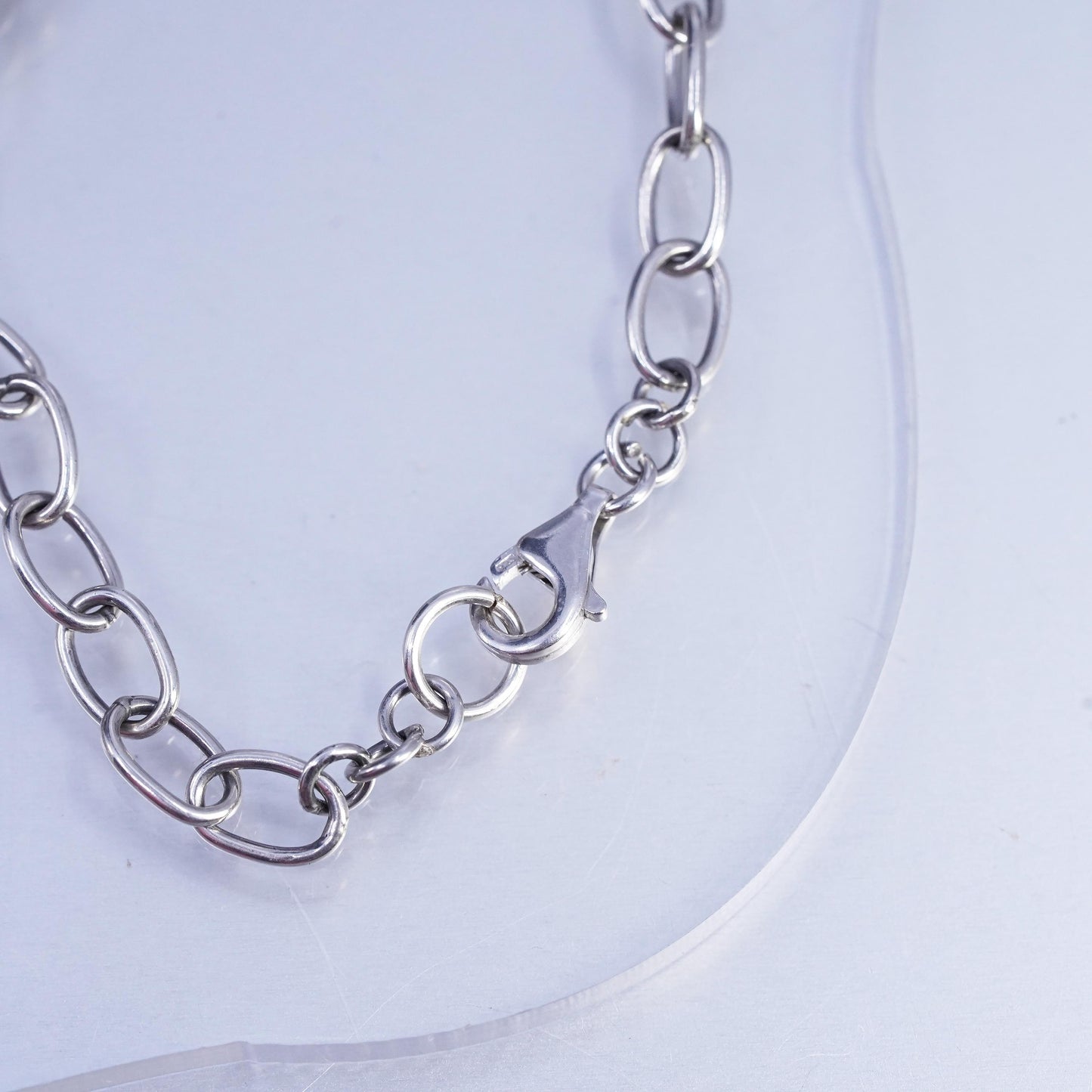 24", Sterling 925 silver double strands necklace double sided marcasite pearl