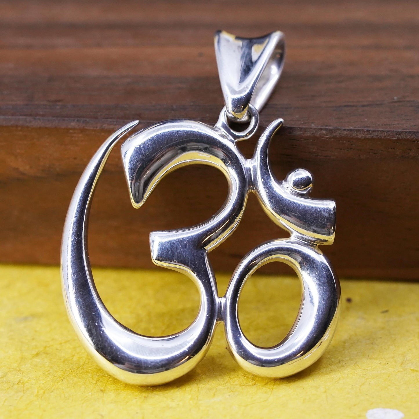 Vintage Robert Lee Morris RLM Studio Sterling silver pendant, 925 silver om aum