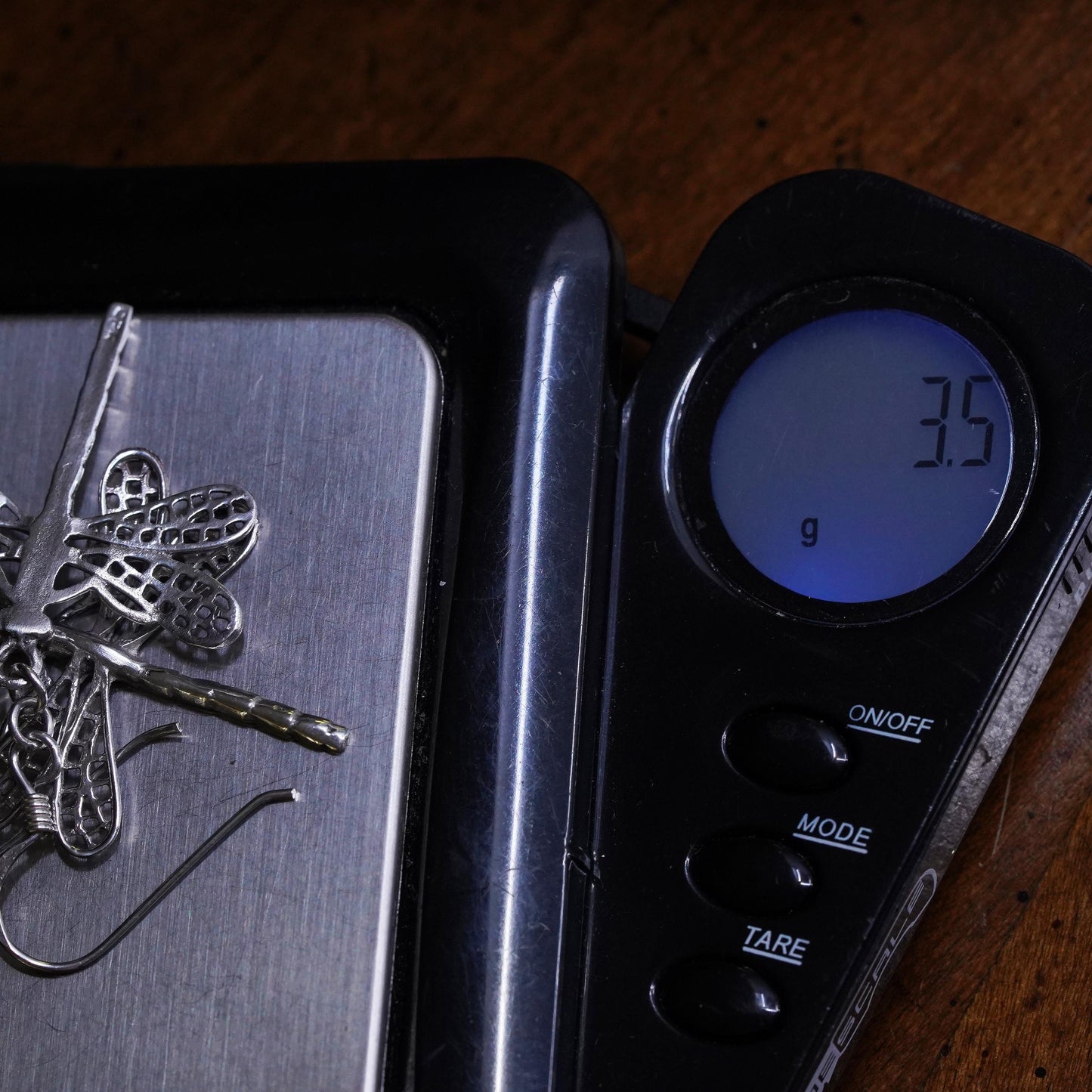 Vintage Mexican sterling silver handmade earrings, southwestern 925 dragonfly