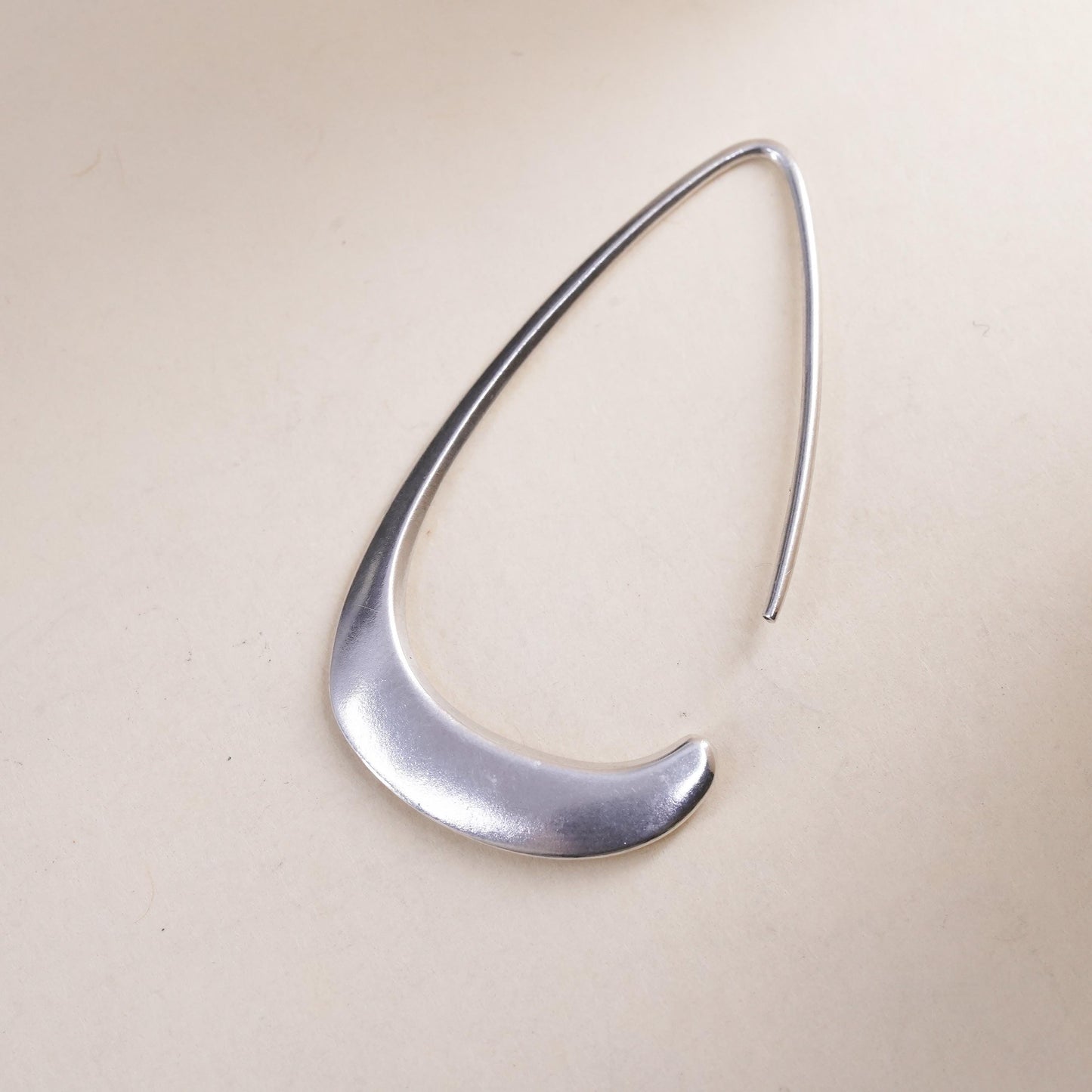 Silpada Silhouette Sterling 925 Silver Tapered Wire Open Drop single 1 earring