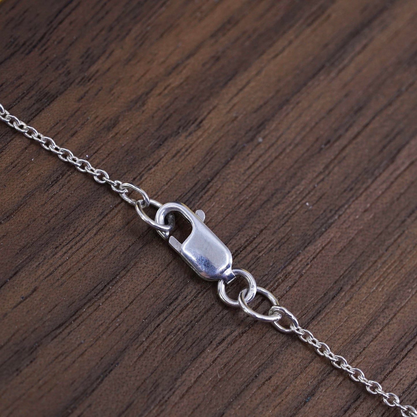 18”, Sterling silver necklace, 925 circle chain ruby, topaz,, peridot citrine
