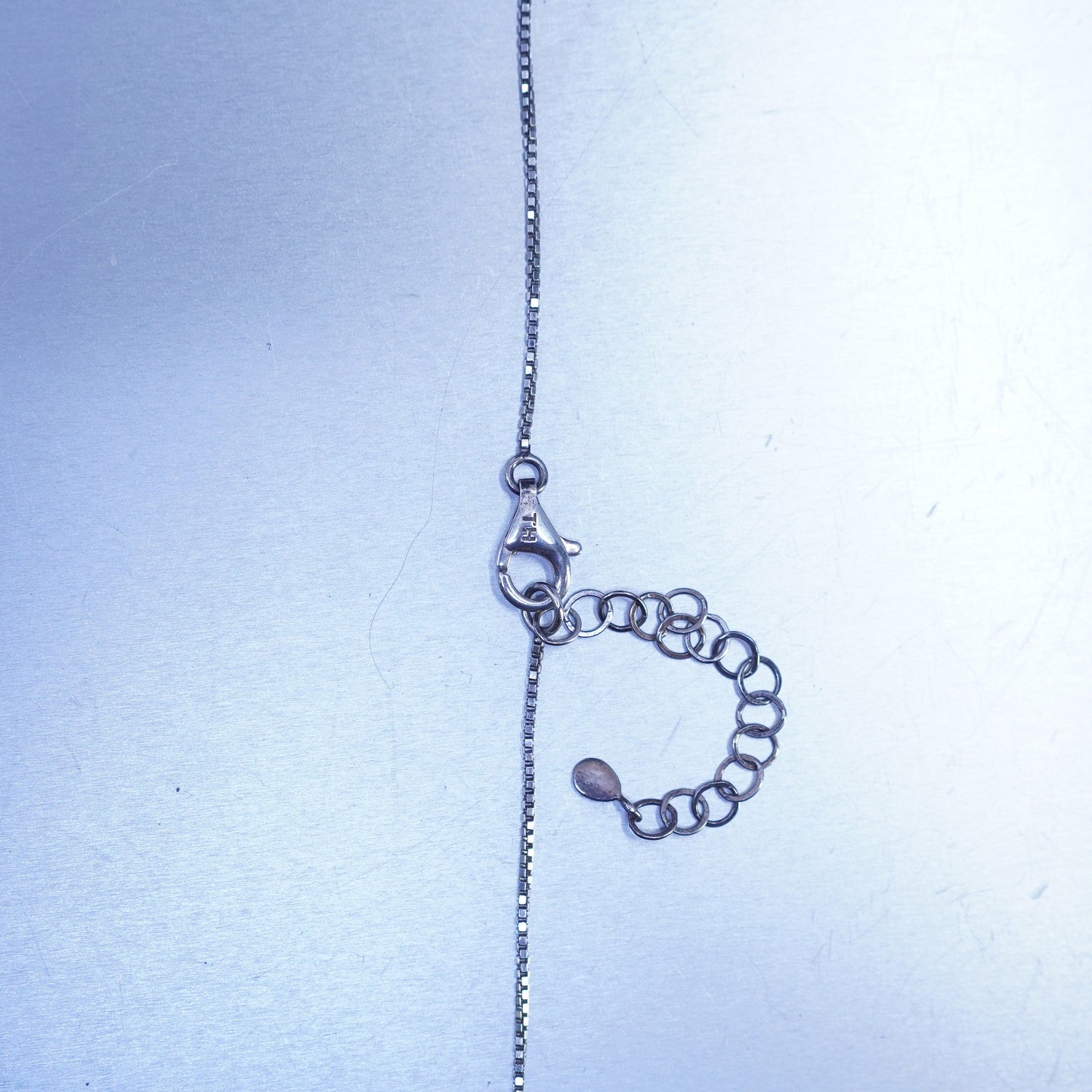 20+2” vintage Silpada Sterling 925 Silver Exuberance CZ Bar Necklace N2971