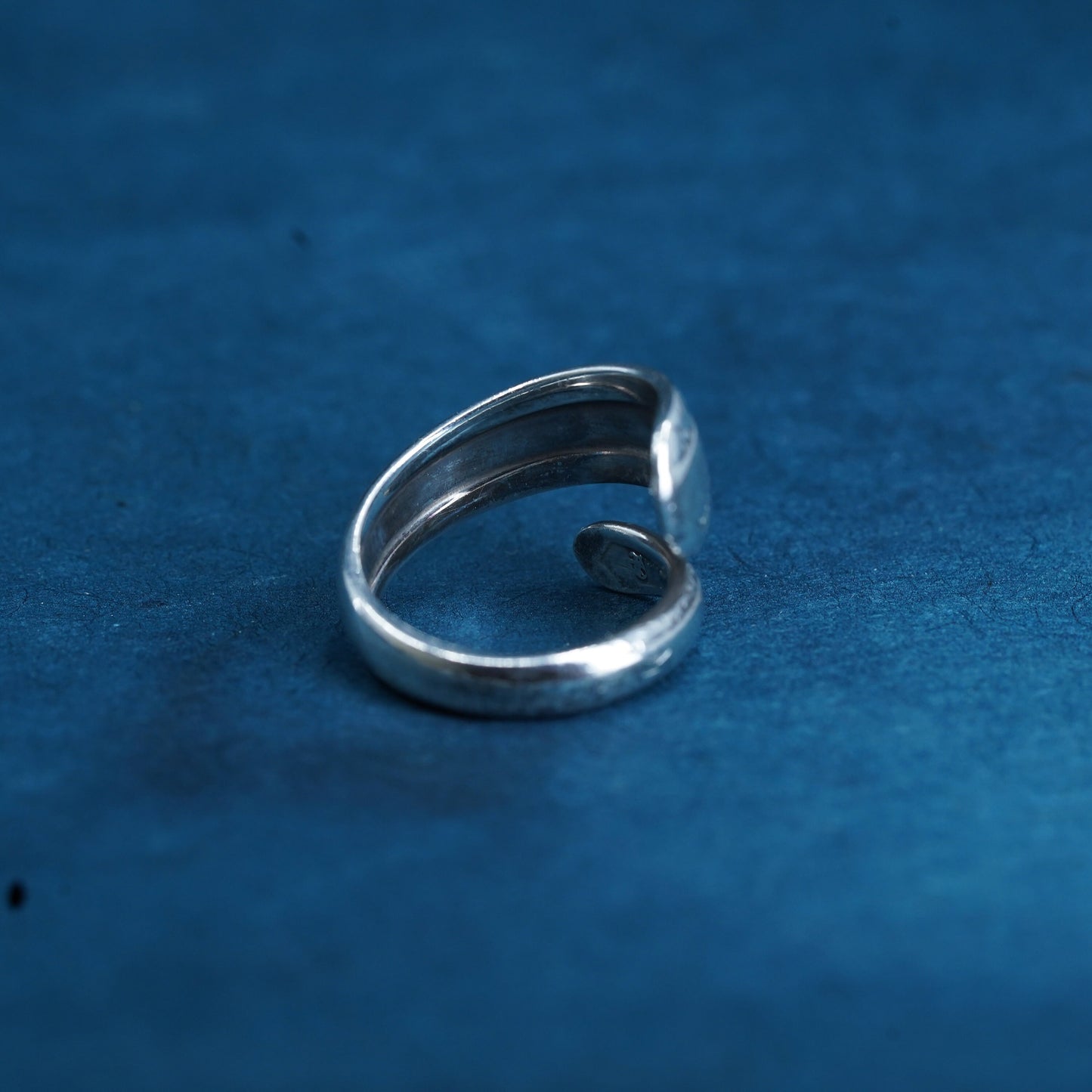 Size 6, Towle candlelight Sterling silver handmade ring, 925 spoon wrap band
