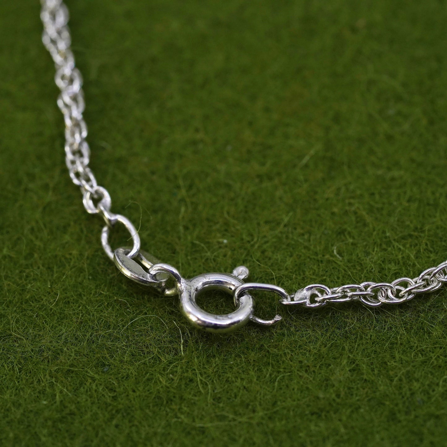 7” 2mm, Vintage sterling silver bracelet, 925 Singapore chain