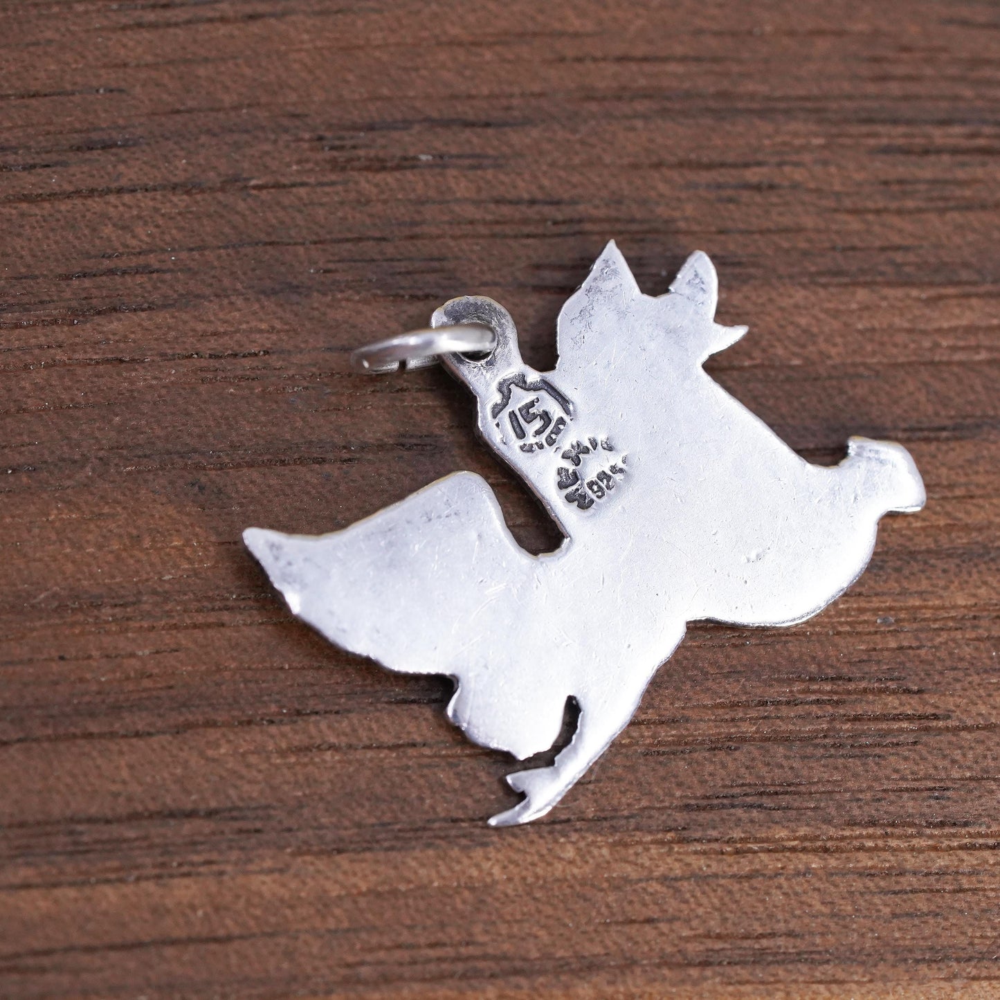 Sterling 925 Silver Enamel Stork Charm Pendant, Baby Delivery Bird Baby Bundle