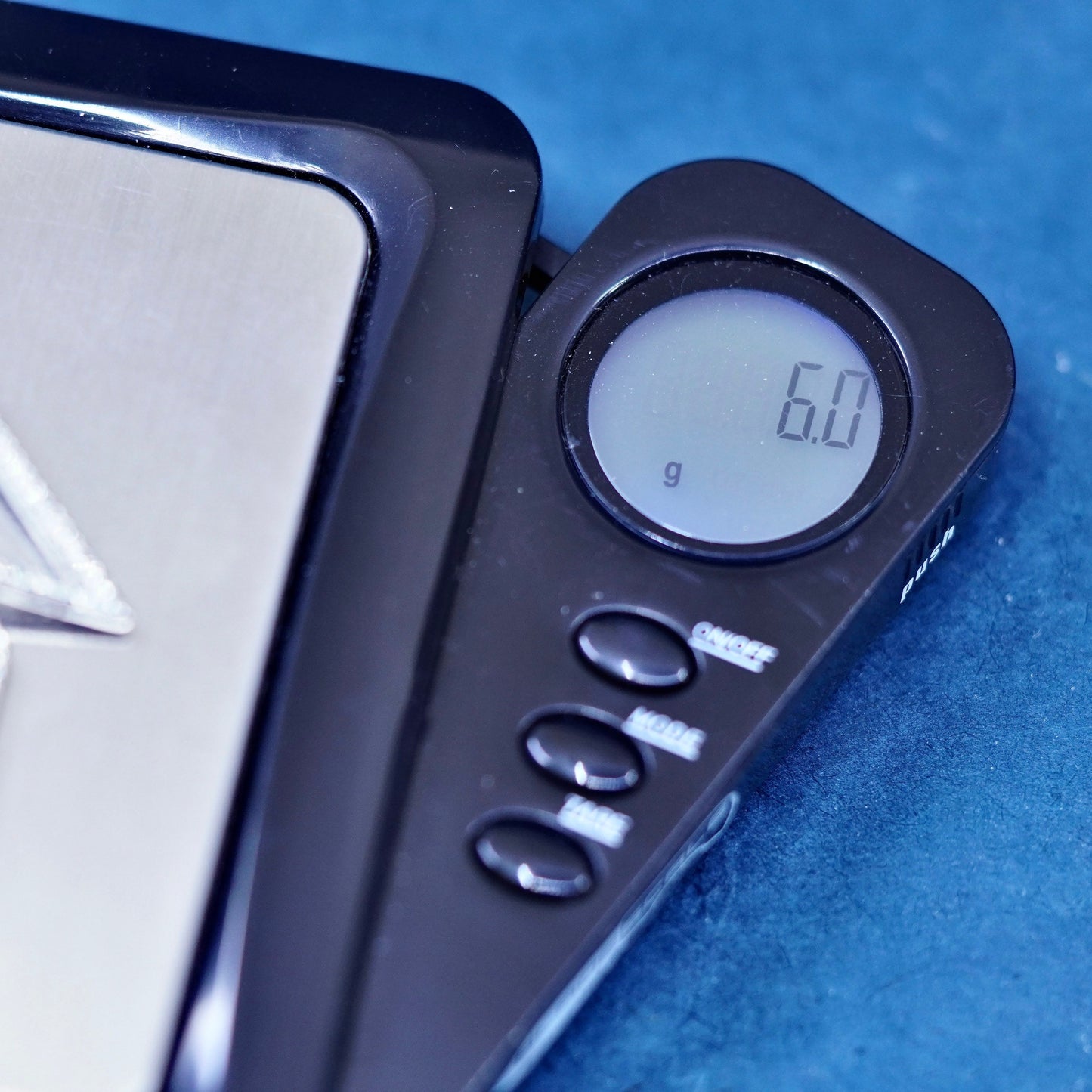 Vintage Sterling silver earrings, 925 diamond shaped dangles with cluster cz